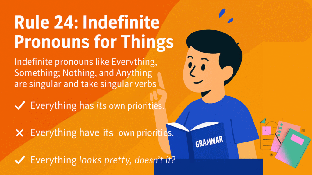 Indefinite Pronouns for Things (Everything, Something, Nothing, etc.)