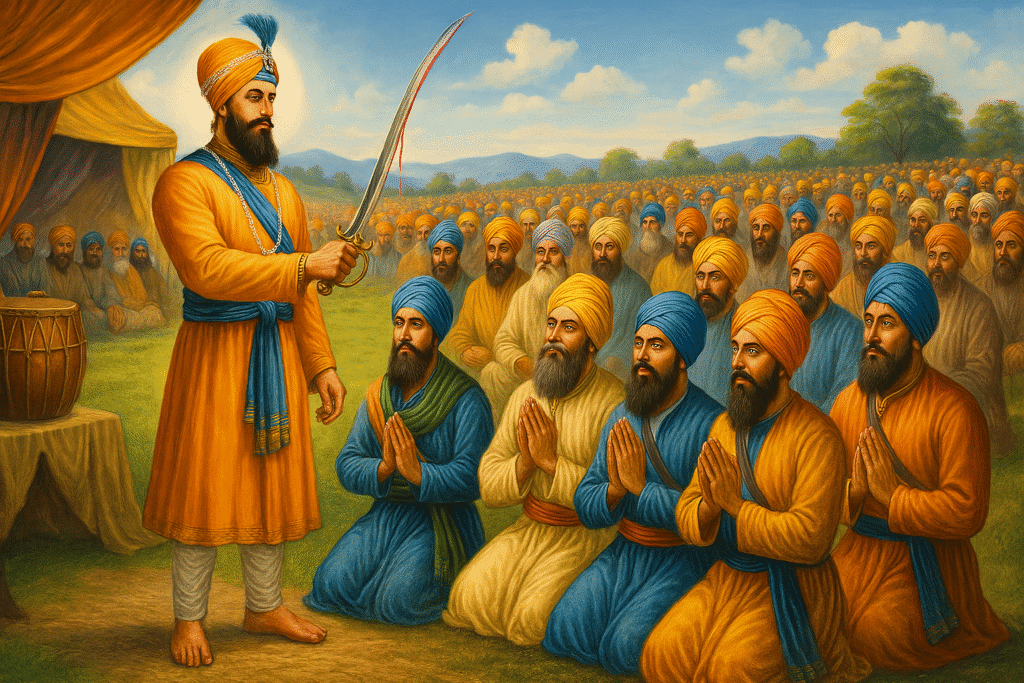 Khalsa creation Sri Guru Gobind Singh ji