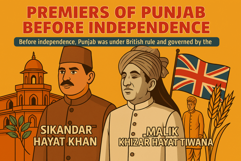 Sikandar Khan Tiwana and Malik Khizar Hayat Khan Tiwana