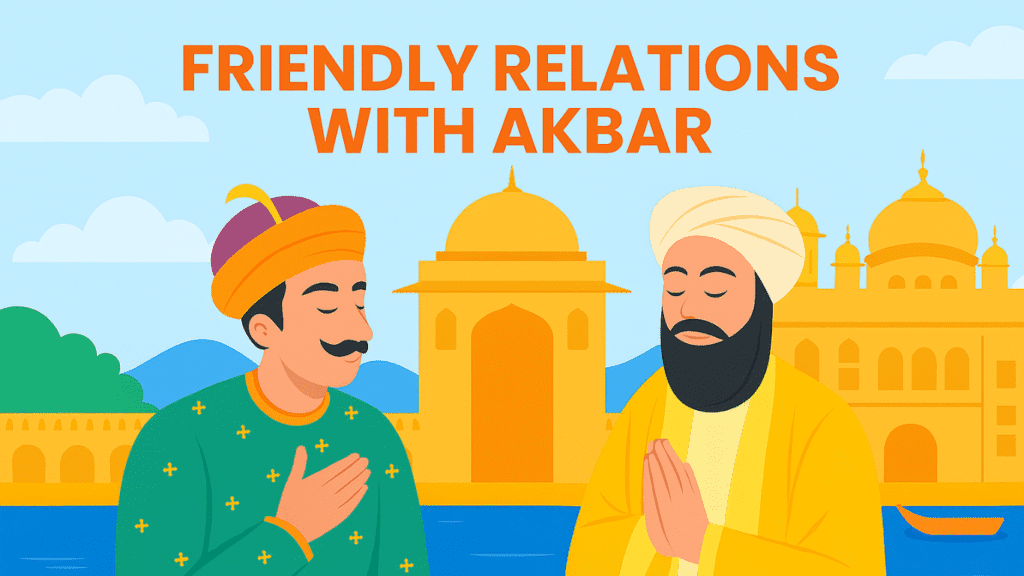 Friendly Relations with Emperor Akbar