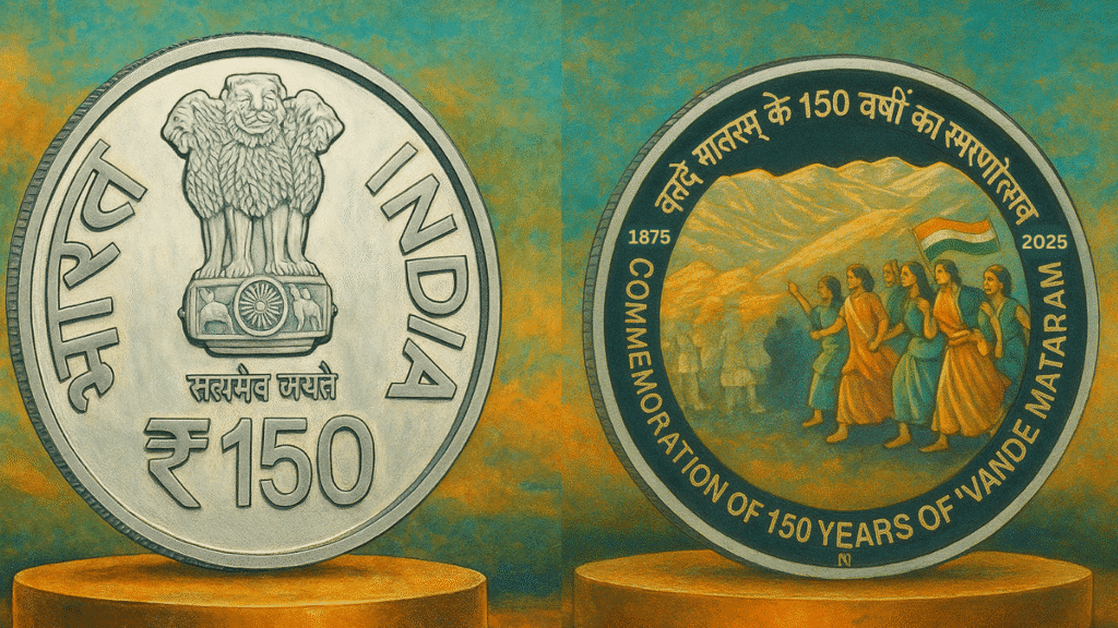 Commemorative Stamp and Coin of Vande Mataram