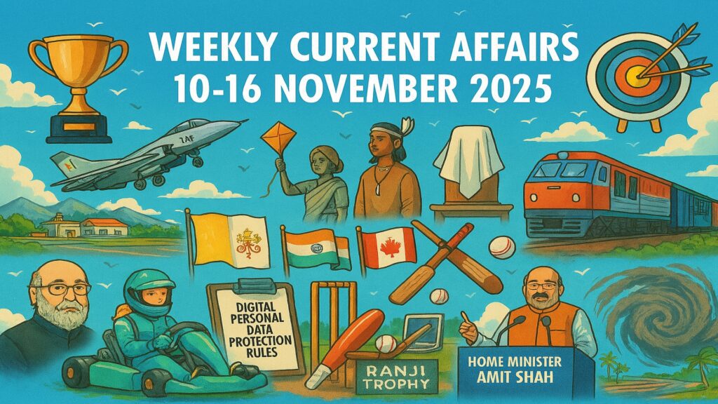 Current Affairs 10–16 November