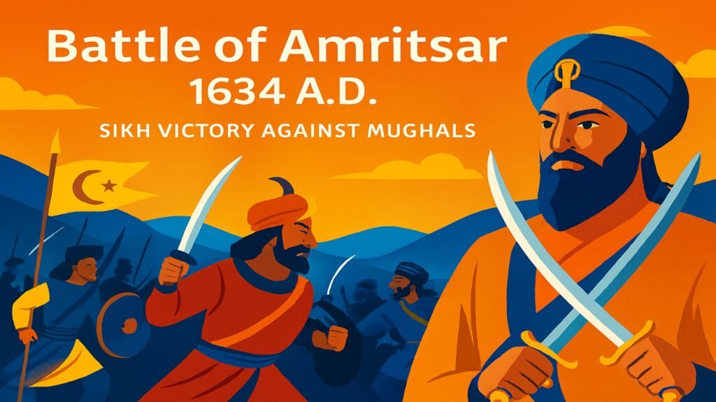 Battle of Amritsar in 1634