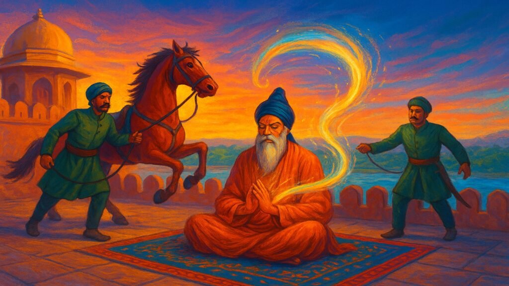 Bhai Bidhi Chand and Horse Gulbagh