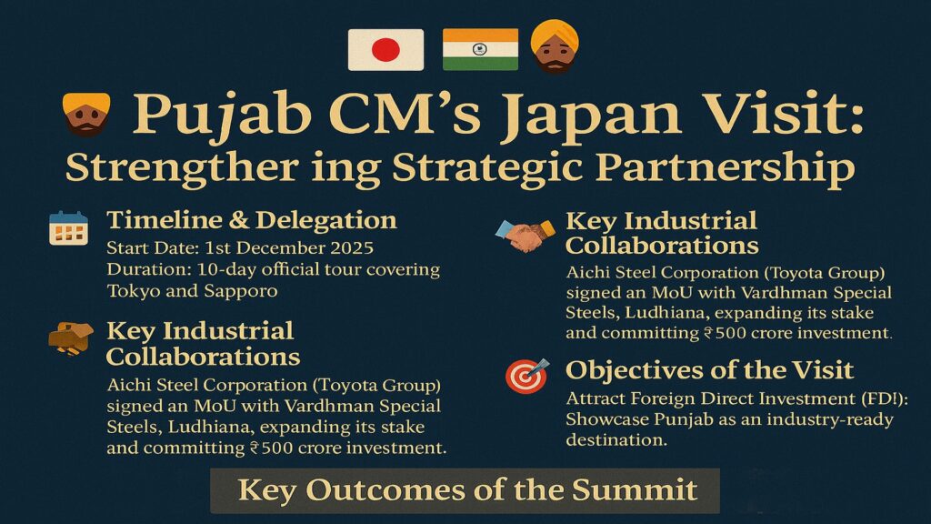 Punjab CM’s Japan Visit